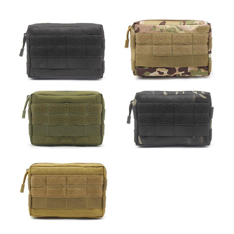 Edc Carry Belt Pouch - Marsupio Tattico Molle 600D Impermeabile Mimetico,