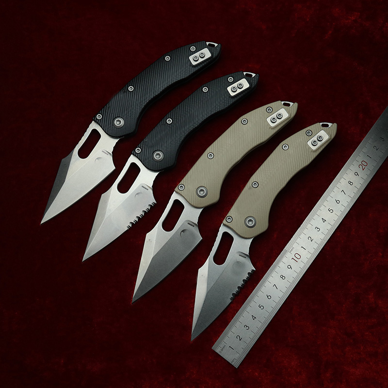 Edc Carry Pocket Knife - LEMIFSHE Punto manuale strutturato G10 Maniglia