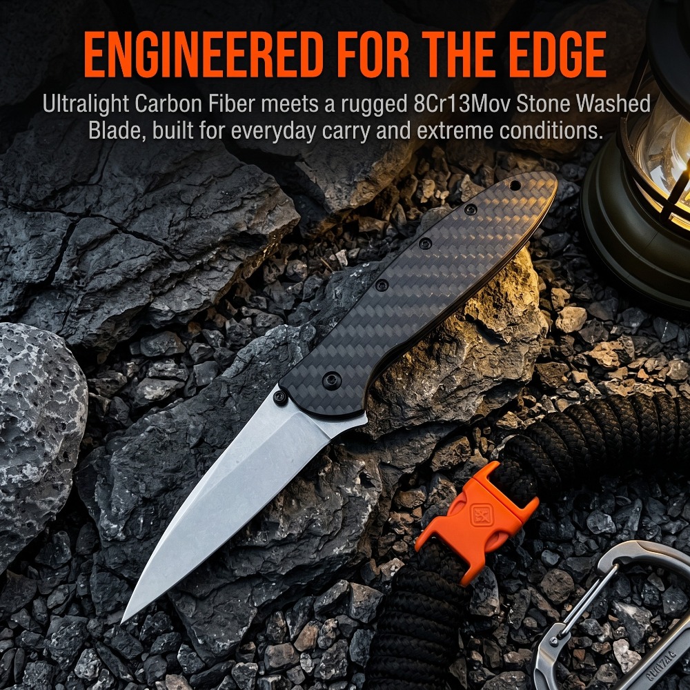 Edc Carry Pocket Knife - Coltello Tascabile Pieghevole 1660 per Uso